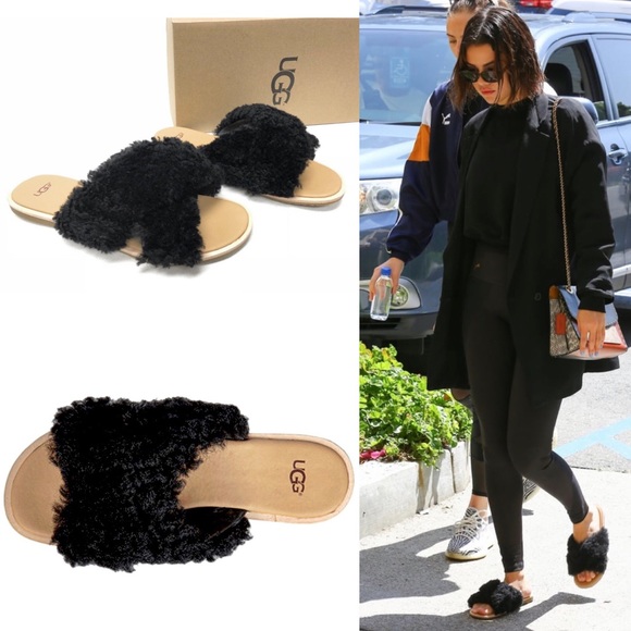UGG Shoes - HP🥳 SALE NWT UGG Curly Sheepskin Leather Slip-on